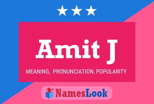 Amit J Name Poster