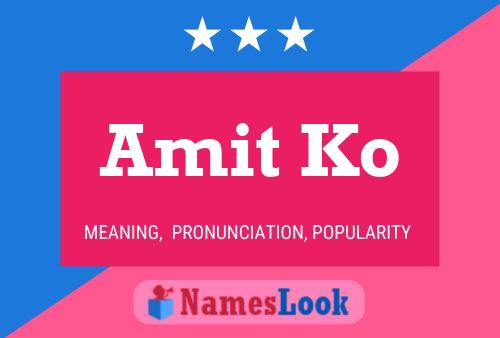 Amit Ko Name Poster