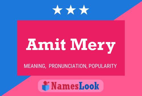 Amit Mery Name Poster