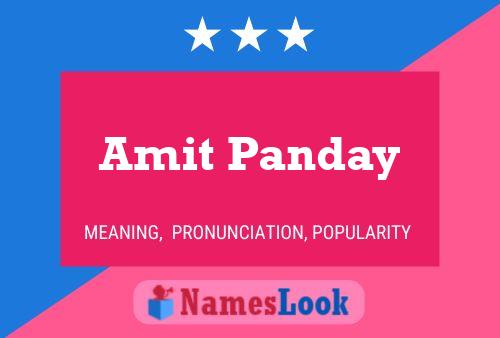 Amit Panday Name Poster