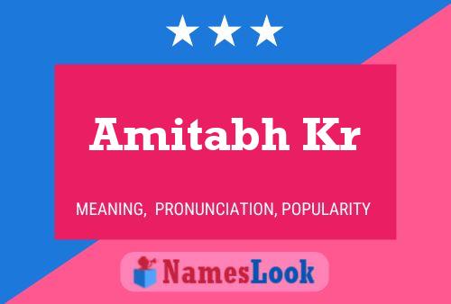 Amitabh Kr Name Poster