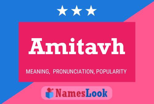 Amitavh Name Poster