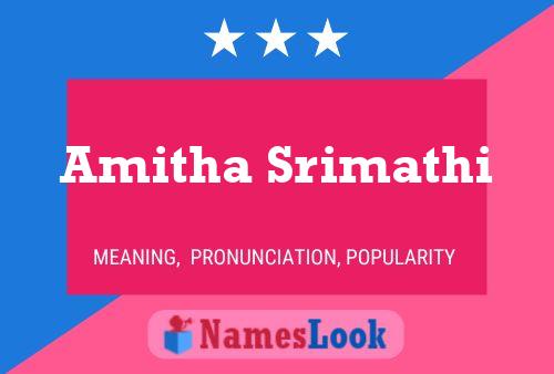 Amitha Srimathi Name Poster