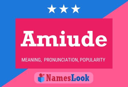 Amiude Name Poster