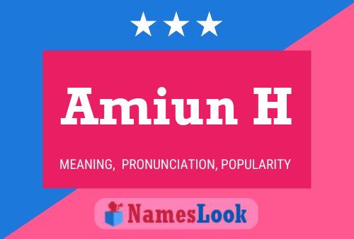 Amiun H Name Poster