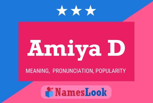 Amiya D Name Poster