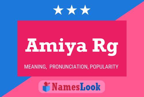 Amiya Rg Name Poster