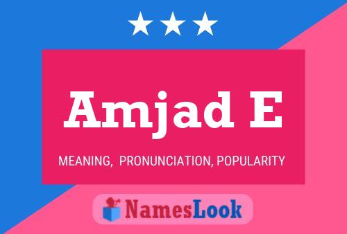 Amjad E Name Poster