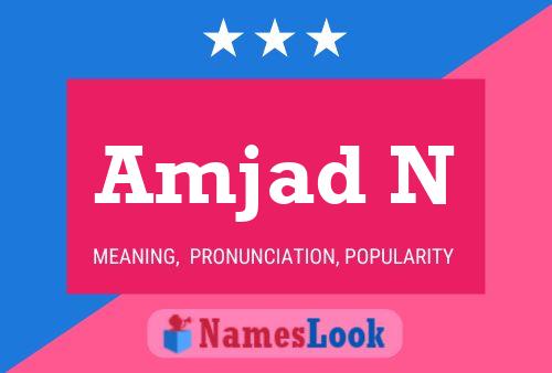 Amjad N Name Poster