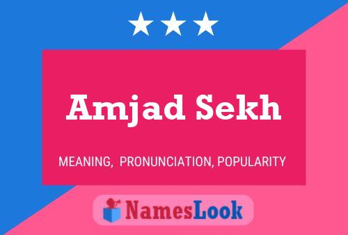 Amjad Sekh Name Poster