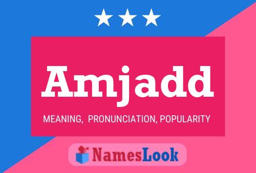 Amjadd Name Poster