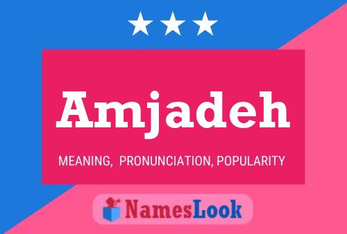 Amjadeh Name Poster