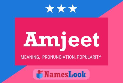 Amjeet Name Poster