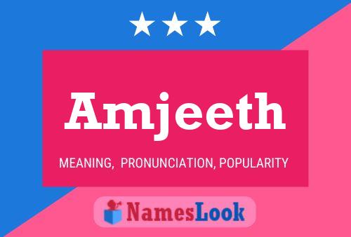 Amjeeth Name Poster