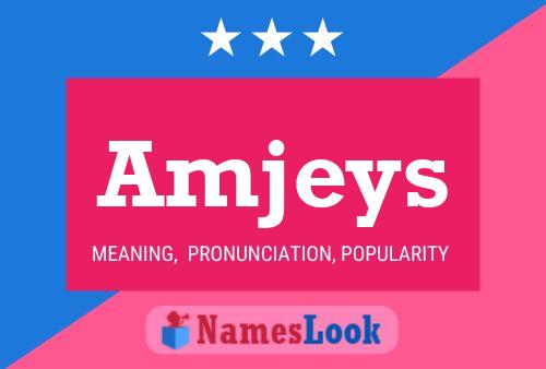 Amjeys Name Poster