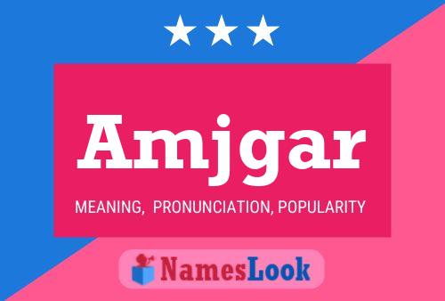 Amjgar Name Poster