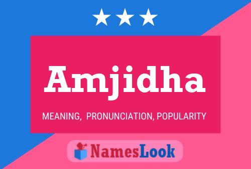 Amjidha Name Poster