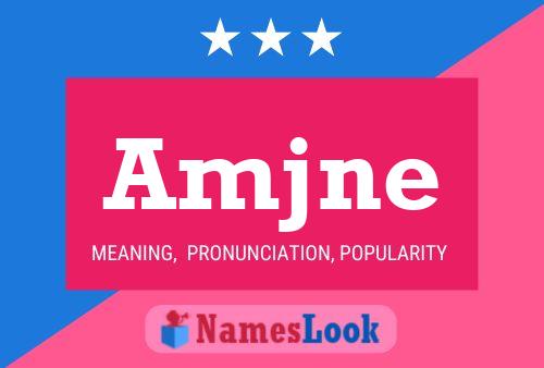 Amjne Name Poster