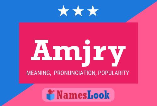 Amjry Name Poster