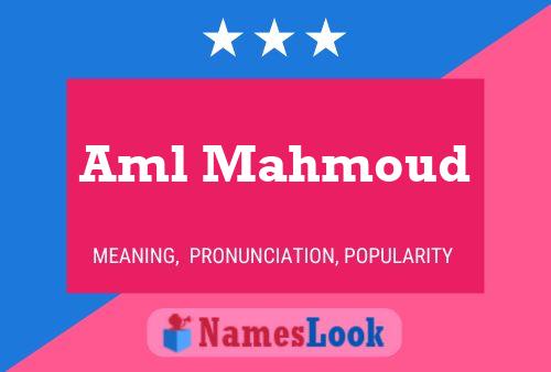 Aml Mahmoud Name Poster