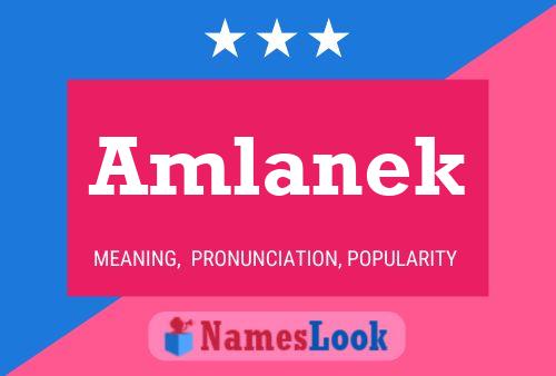 Amlanek Name Poster