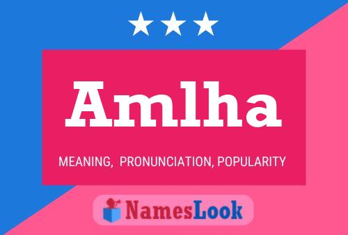 Amlha Name Poster