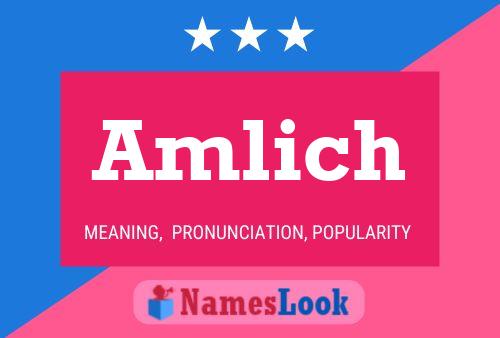 Amlich Name Poster