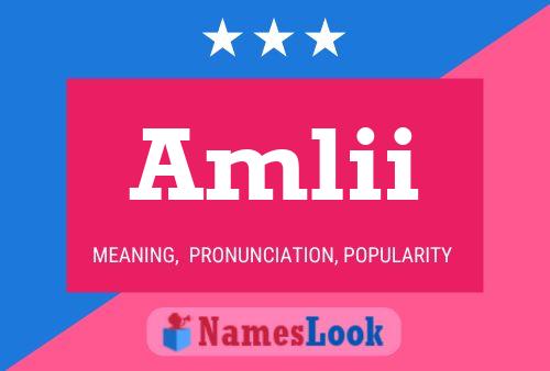 Amlii Name Poster