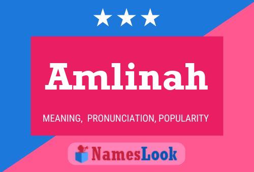 Amlinah Name Poster