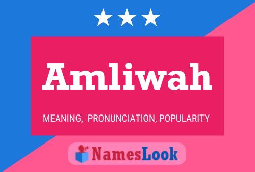 Amliwah Name Poster