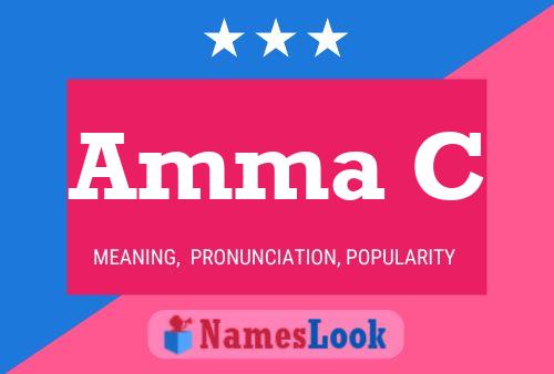 Amma C Name Poster