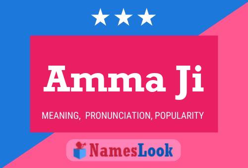 Amma Ji Name Poster