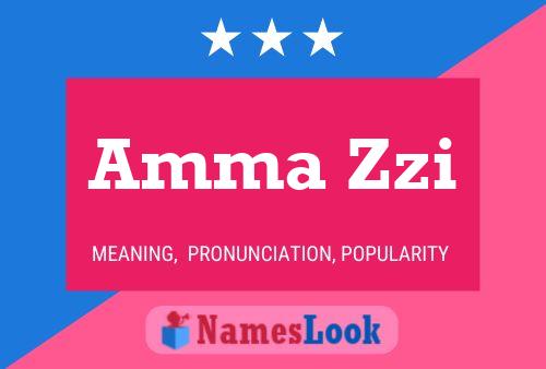 Amma Zzi Name Poster