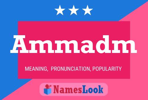 Ammadm Name Poster