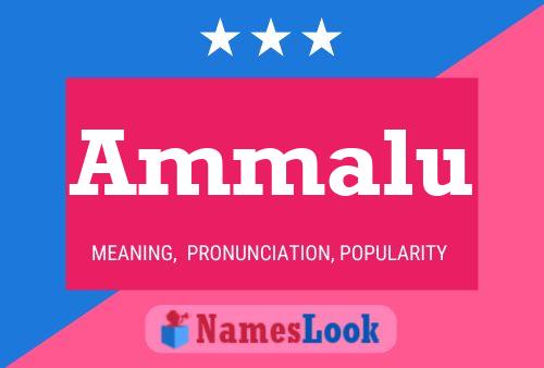 Ammalu Name Poster