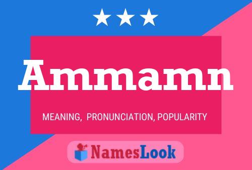 Ammamn Name Poster