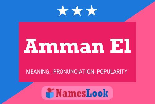 Amman El Name Poster