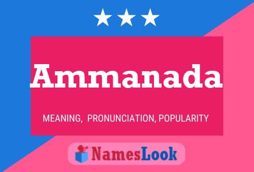 Ammanada Name Poster