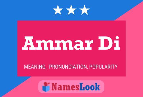 Ammar Di Name Poster