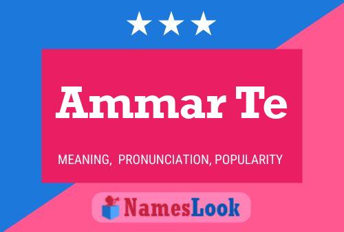 Ammar Te Name Poster