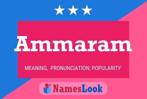 Ammaram Name Poster