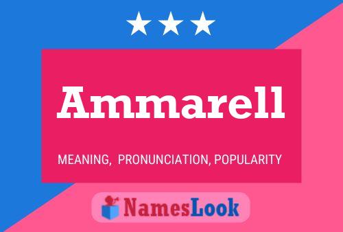 Ammarell Name Poster