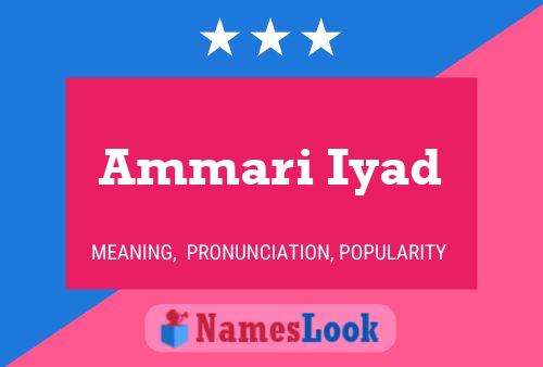 Ammari Iyad Name Poster