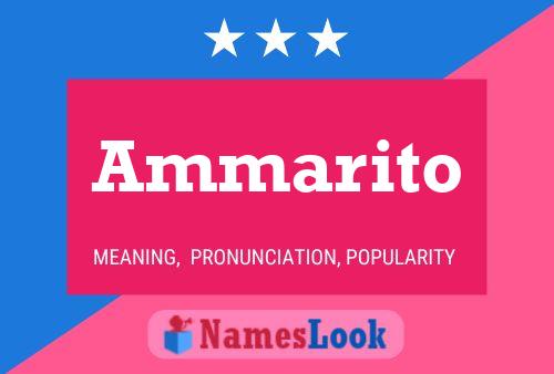 Ammarito Name Poster