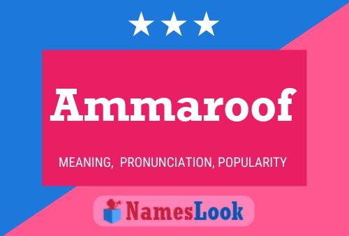 Ammaroof Name Poster