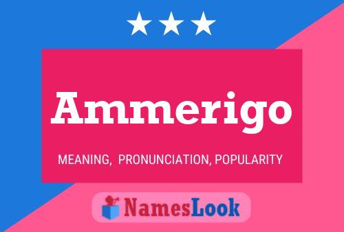 Ammerigo Name Poster