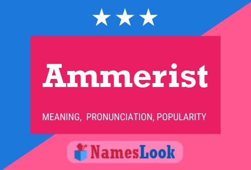 Ammerist Name Poster