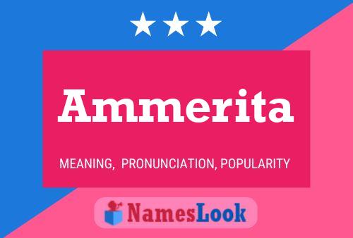 Ammerita Name Poster