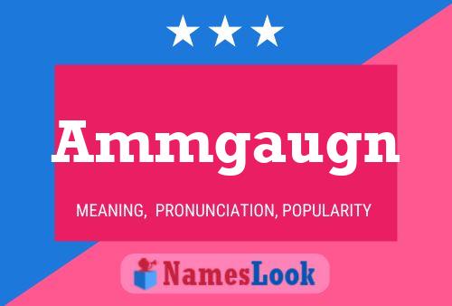 Ammgaugn Name Poster