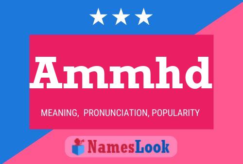 Ammhd Name Poster